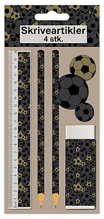 Skriveartikler fotball 4 stk
