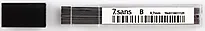 Blyantmine 7sans 0,7mm b grå 12 miner
