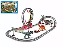Bilbane med loop og dinosaurer