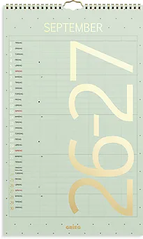 Familiekalender GRIEG Color 26/27
