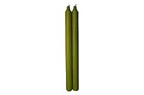 Kronelys 29cm lys oliven