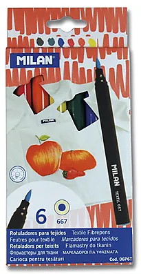 Tekstiltusj Milan 6 pk