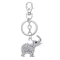 Nøkkelring bag charm elefant sølv