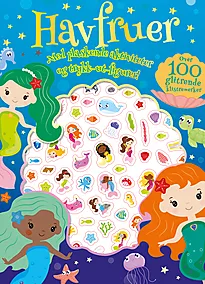 Akt.bok havfruer m/boblestickers
