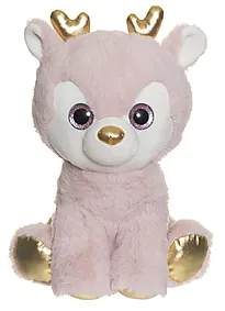 Kosedyr rådyr dempet rosa 25 cm