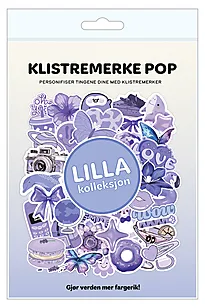 Klistremerker lilla