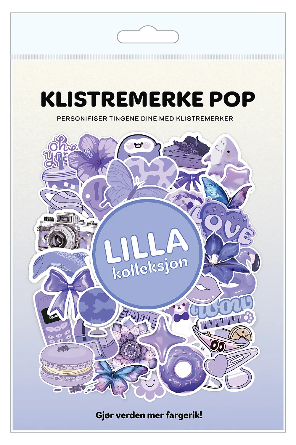 Klistremerker lilla