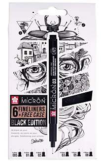 Fineliner Sakura Pigma Micron 6 + pennal