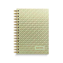 Spiralbok BURDE A5 linjer art deco
