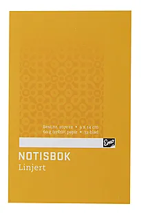 Notisbok EMO 9,0x14cm 32 blad linjer