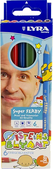 Fargeblyant Super Ferby Øisteinsblyant 6