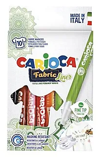 Tekstil-tusjer Carioca 10 stk