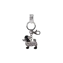 Nøkkelring bag charm puddel