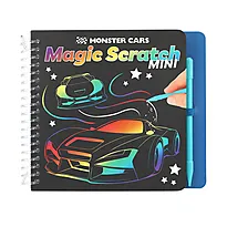 Aktivitetsbok Magic Scratch Monster Cars