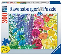 Puslespill 300 LF Blomster i regnbuens