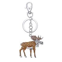 Nøkkelring bag charm elg