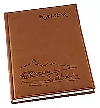 Hyttebok GRIEG 192 sider, ulinjert, brun