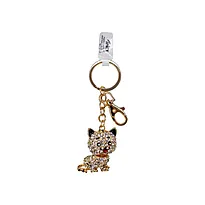 Nøkkelring bag charm katt