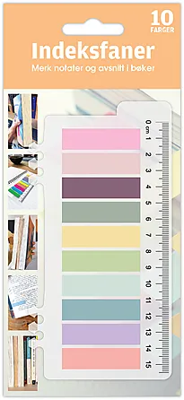 Indeksfaner sticky notes