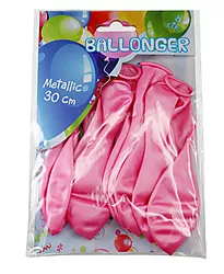 Ballonger metallic 8pk lys rosa