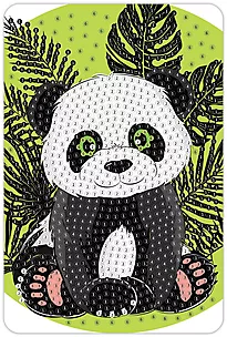 Perlekunst panda 10x15cm