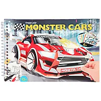 Aktivitetsbok mini m/stickers Mons cars