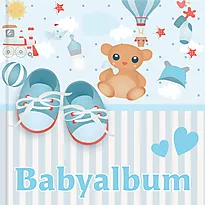 Babyalbum blå