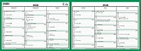 7.sans Kontorkalender dobbel A4 2026