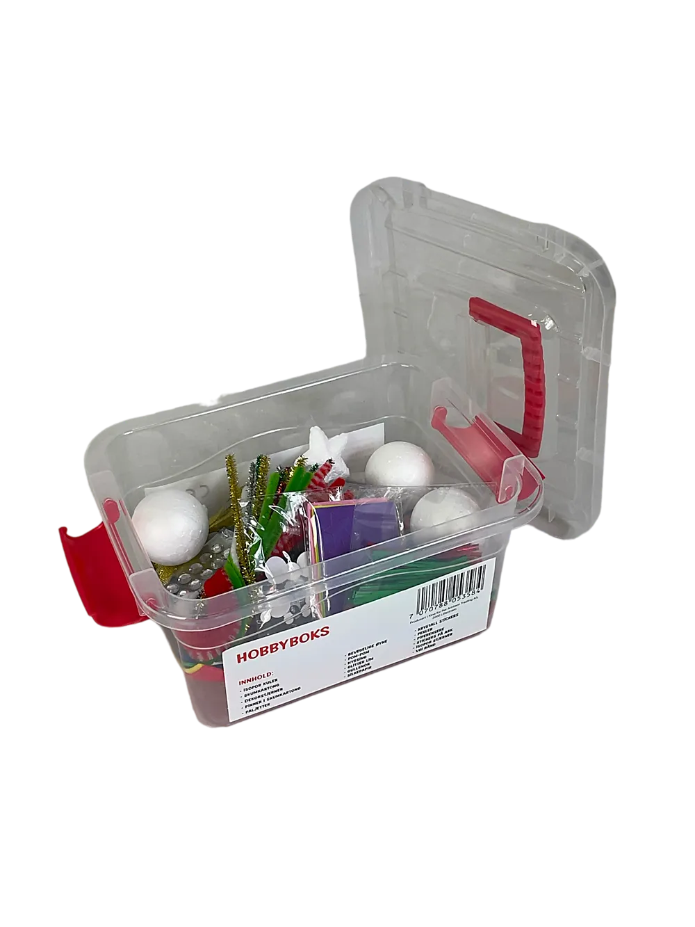 Hobbyboks m/assortert innhold