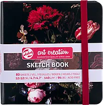 Skissebok m/strikk Still Life 12x12cm