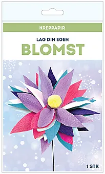 Hobbysett kreppapir 1stk blomst