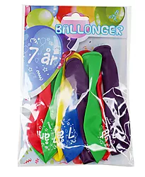 Ballonger 7 år 8pk ass