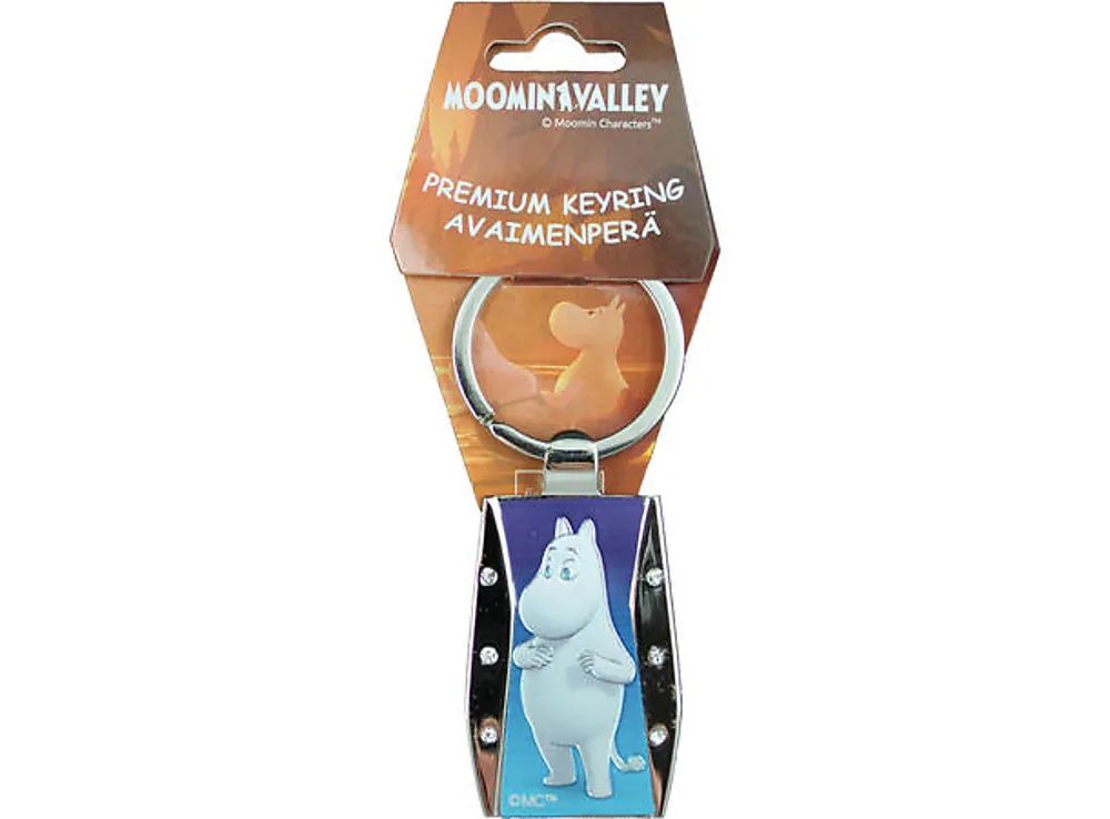 Nøkkelring Mummitrollet metall 10cm blå