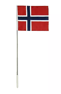 Teleskopflagg uttrekkbar norsk 24,5-51cm