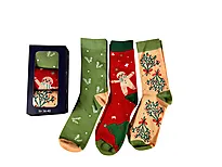 Sokker juledesign 3pk str 36-40