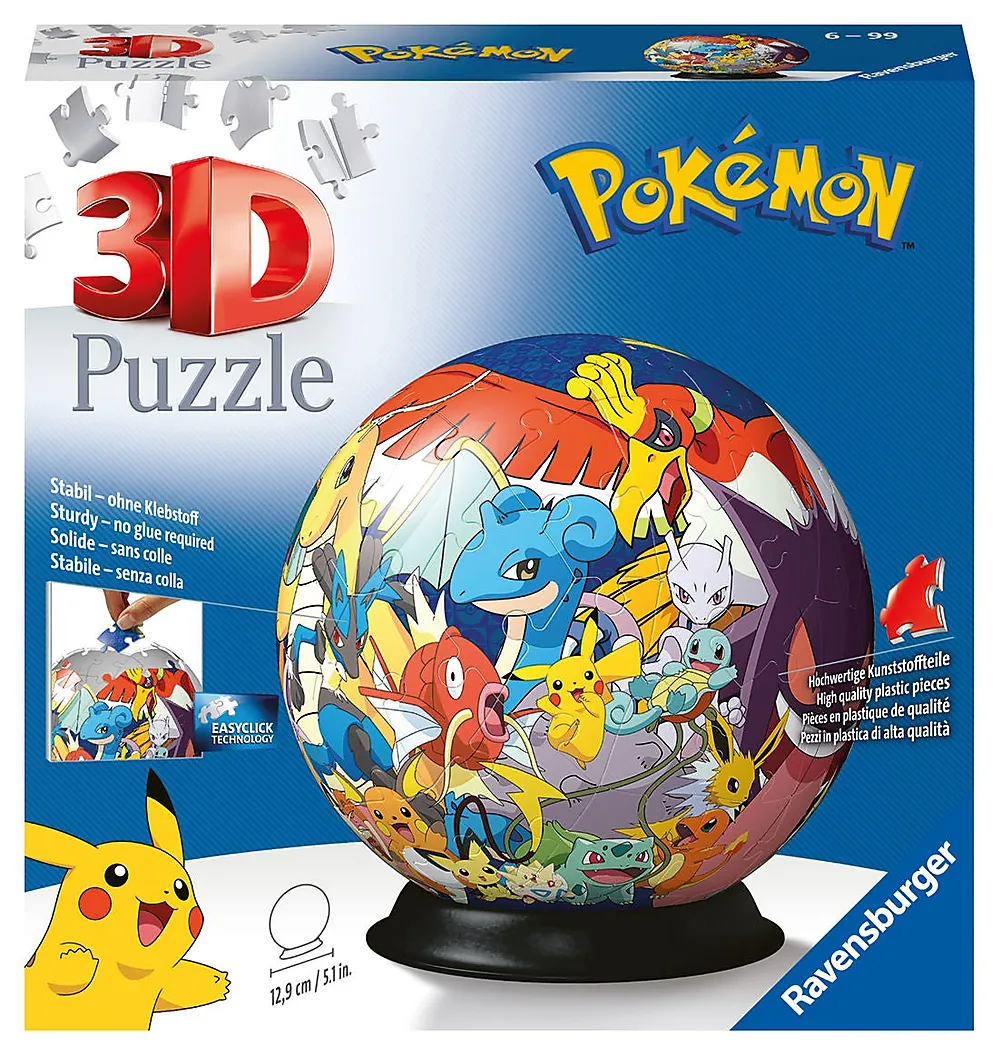 Puslespill 3D 72 Pokémon