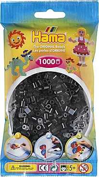 Perler Hama Midi 1000 stk svart
