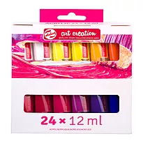 Akrylmaling 24x12ml sett standard