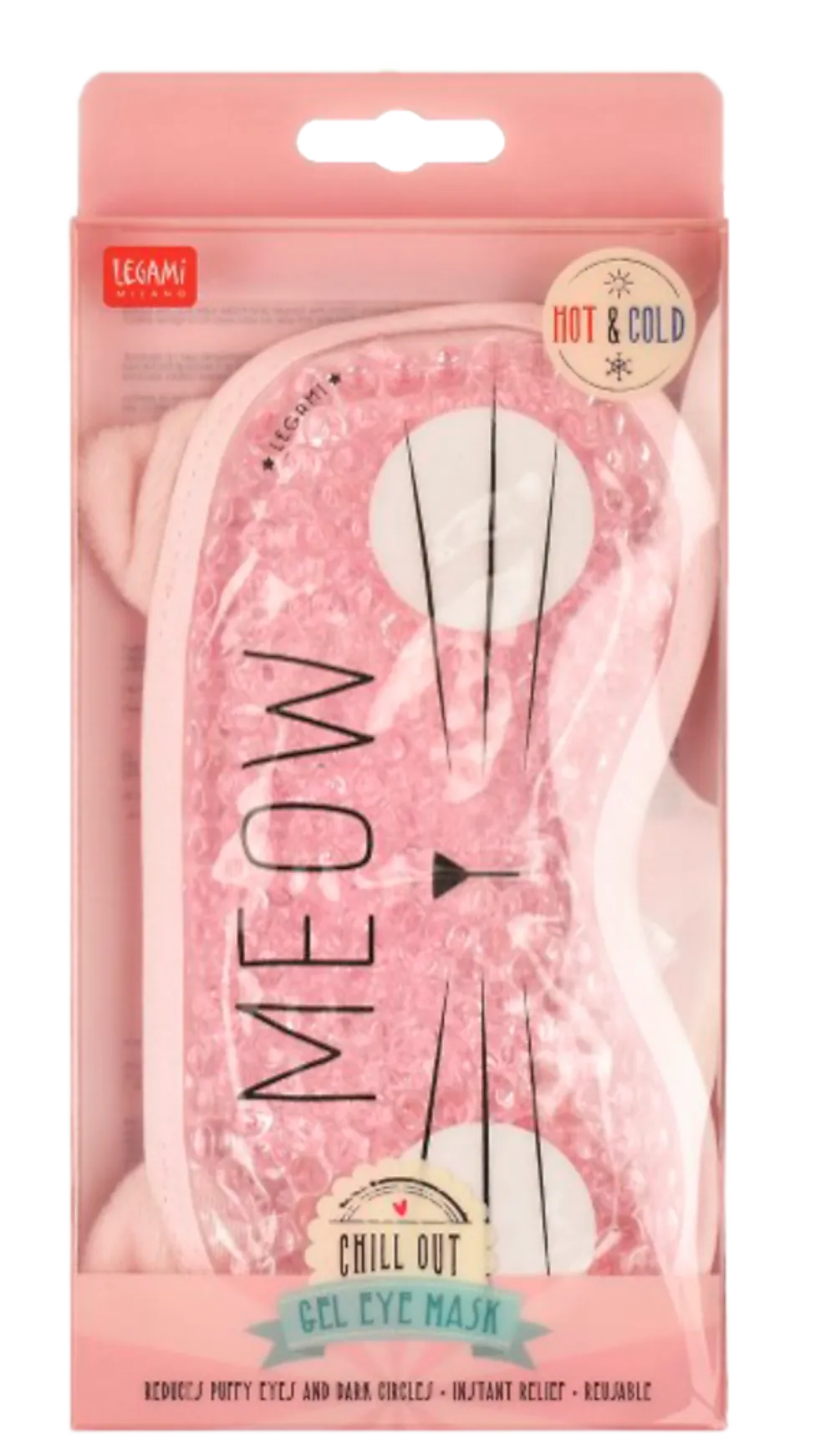 Øyemaske Legami gel Meow