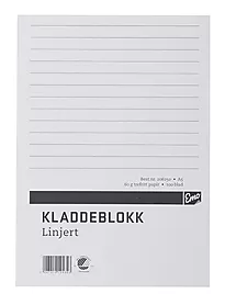 Kladdeblokk EMO A5 linjer 60g 100 blad