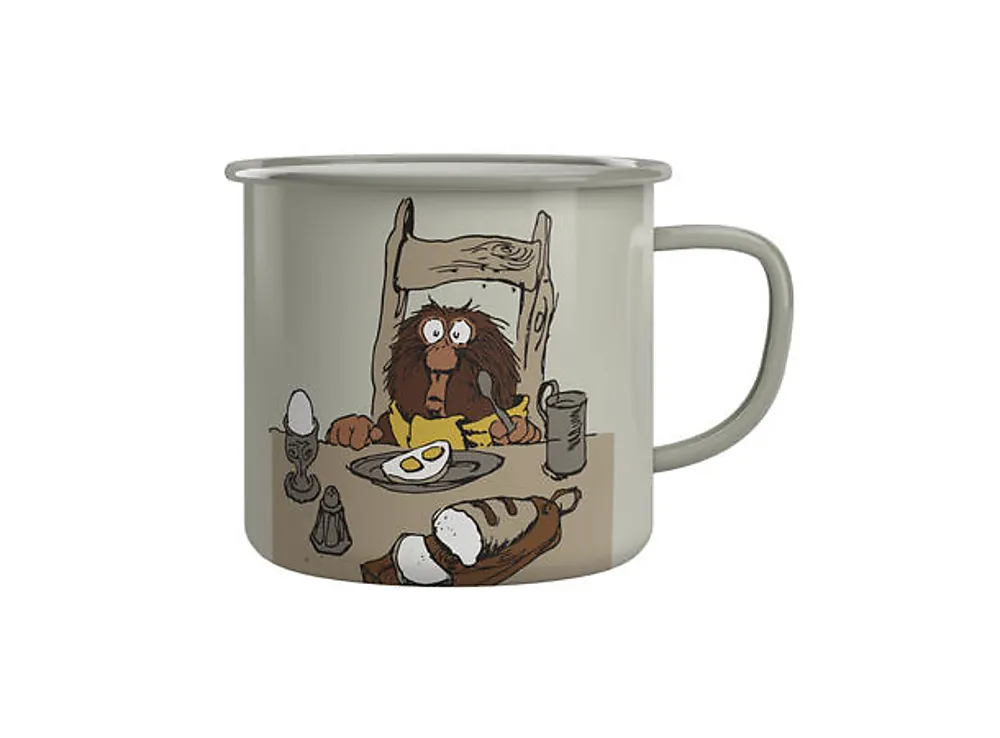 Kopp emalje frokost m/Ludvig 2,5dl grå