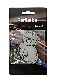 Refleks bjørn hengende m/10cm snor