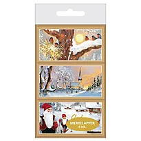 Merkelapper jul J.J. 6pk 3 design i eske