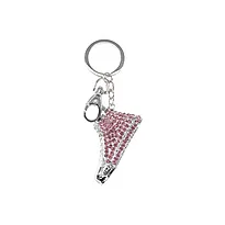 Nøkkelring bag charm sko rosa