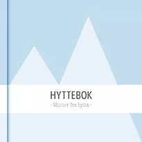 Hyttebok GRIEG ulinj. kvadrat lys blå