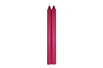Kronelys 29cm rosa