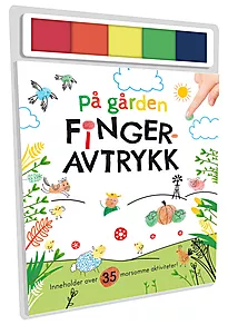 Aktivitetsbok på gården fingeravtrykk