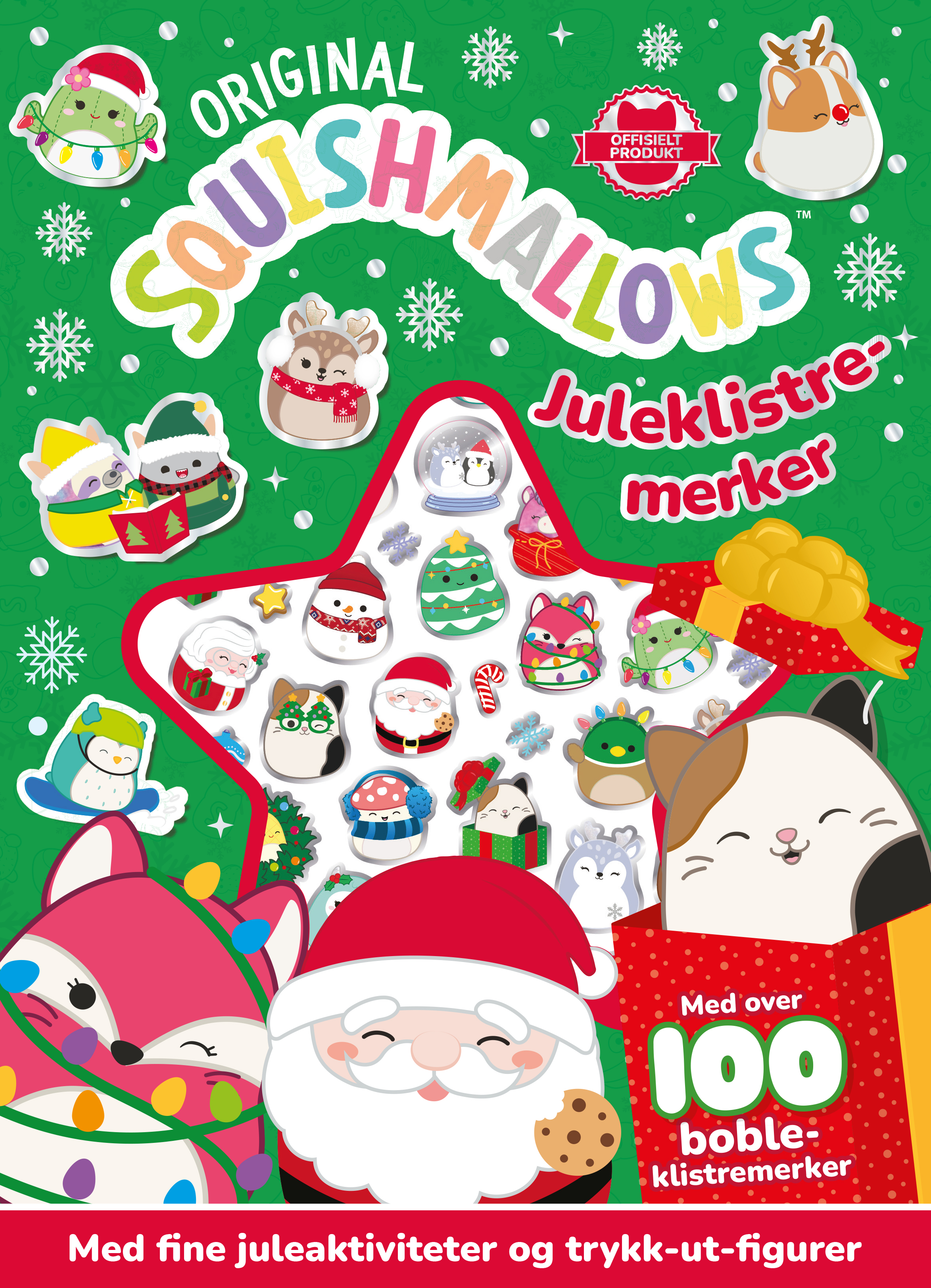 Akt.bok jul squishmallows klistremerker