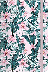 Notatbok BURDE Deluxe A5 pink jungle