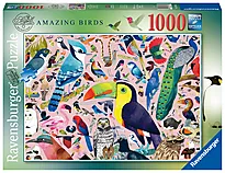 Puslespill 1000 Fantastiske fugler